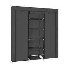 T-Lovendo Armario Organizador de Ropa Plegable Modular Tela 175x150x45cm