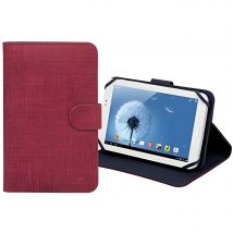 Rivacase 3312 Black – 7'' Universal Tablet Case with Stand Function for tablets up to 7", made of high-quality polyurethane and microfiber, features multiple viewing angles and secure elastic closure,