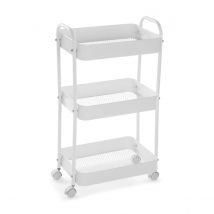 Carro de Almacenamiento de 3 Niveles, Carro de Servicio Rodante con 3 Pisos - Organizador de Espacio de Almacenamiento Eficiente para tu Hogar o Negocio