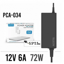 Accetel Cargador LCD 12V 6A Alta Potencia 72W
