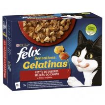 Felix Sensations Selección De Carnes En Gelatina Para Gatos 12 X 85 Gr