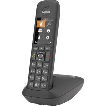 Gigaset C575HX - DECT combinado con estación de carga - Compatible con Fritzbox - Teléfono inalámbrico para router y base DECT - Pantalla grande TFT en color negro [Versión alemana] [Sin base]