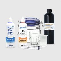 Kit de Potabilización de Agua Agualab: Clorito Sódico + Activador para una Solución de Agua Limpia y Segura