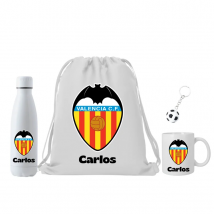 Escudo Valencia CF + Nombre -  Regalo para fans de futbol - Regalo para hombre mujer o niño - Varios artículos