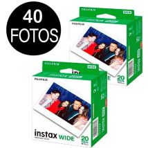 PELÍCULA INSTAX WIDE FUJIFILM PACK 40 FOTOS