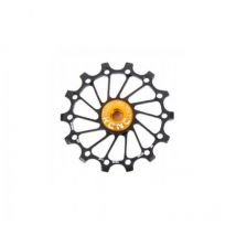 KCNC | Ruleta De Cambio Ultra Cerámica 12 Dientes - Roldana de cambio de aluminio AL7075 mecanizado con dientes largos y sistema de dientes Narrow/Wide. Compatible con 11 y 12v Rodamientos