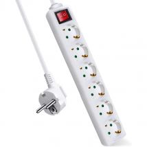 Regleta enchufe de base múltiple avant 6 tomas 3m + interruptor