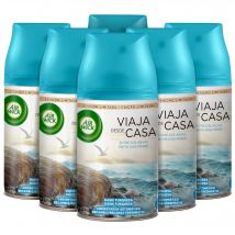 Air Wick Freshmatic Edición Limitada Viaja desde casa - Ambientador spray automático, esencia para