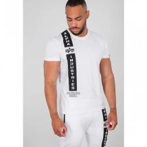 Camiseta de Manga Corta Defense T, Marca Alpha Industries, Color Gris, Variedad de talla, Para Hombre