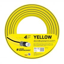 Cellfast 1/2" Garden Hose 20m, UV Resistant, 4 Layers, High Pressure (20 bar), Durable Thread Reinforcement, Temperature Range -10/+50°C, Ideal for Drip Irrigation and Watering.