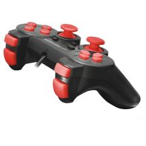 Esperanza Corsair Gamepad Controller for PS2/PS3/PC, Red with Vibration, CE Certified - Ideal PC Controller for gaming, compatible with PS4 and Xbox 360, perfect for gamers seeking enhanced gameplay
