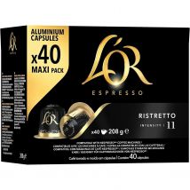Ristretto L'Or Cápsulas de Café Ristreto embalagem 40 unidades