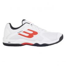 Zapatillas Bullpadel Indiga 25I Blanco / Rojo para Hombre. Suela de Espiga.