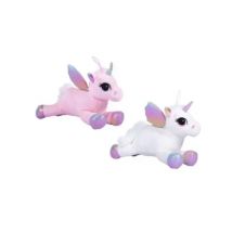 UNICORNIO PELUCHE SOFT ROSA Y BLANCA 2COLOR ALETORIOS-20CM