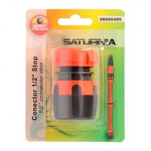 SATURNIA - Conector Manguera Soft-Touch 1/2 Con Tope