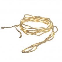 Well Home Guirnalda de cuerda de 5m con 50 Luces LED Blanco cálido