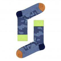 Happy Socks Calcetines Dressed Ladder Crew Azul y Verde Estampado Único Talla 39-42 Hombre