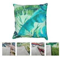Novotextil - Pack 2 Fundas de Cojín 45x45cm, Diseño Floral Veraniego – Ideal para Decoración del