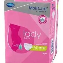 Molicare Premium Lady Braguitas Absorbentes 5 Gotas Talla L, 8 Uds