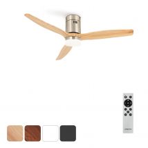 CREATE - Ventilador de Techo 40W Silencioso Ø132 cm - 6 velocidades, Función verano/invierno - Motor