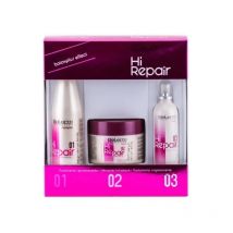 Salerm Cosmetics SALERM HI-REPAIR PACK 3 UNID. SHAMPOO - MASK - SERUM - Reparación Intensiva