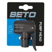 BETO | Racor De Doble Válvula Presta & Schrader - Para válvula Presta & Schrader. Con palanca y tapón.