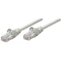 Intellinet PATCHKABEL RJ45 U/UTP CAT5E 1.0M HEBELSCHUTZ Grau