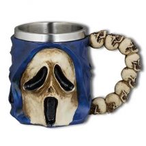 Taza Ornamentación Resina Calavera