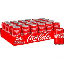 24 Latas De COCA COLA / COCACOLA ZERO SABOR ORIGINAL, CAJA 24Unidades lata 33cl / 330ml, Envio Desde