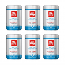 Pack 6 x Illy Café Molido Descafeinado 250 Grs - Qumir