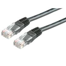 Roline Cable de conexión Cat.5e (Clase D) UTP, Negro, 2 m