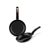 Monix Fuego - Set 2 Sartenes, Lote 20 y 24 cm, Antiadherentes, Aluminio Forjado, Cocina de Inducción, Gas y Vitrocerámica
