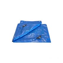 Toldo Azul Impermeable Multiusos para Cubrir Vehículos Náuticos y Piscinas con Ojales Reforzados