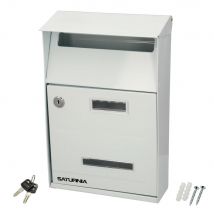 WOLFPACK LÍNEA PROFESIONAL 03081285 Buzón Exterior Country Blanco 215 x 320 x 105 mm, Multicolor, Individual