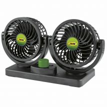 JBM 53600 Ventilador de coche doble  4" - 12V. Medidas: 4" Voltage: 12V Potencia: 15W