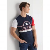 LOIS JEANS - Camiseta de manga corta contrastes estilo vintage