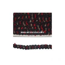 Galón de Rayón Madroño con Chenillas para Decoración de Costura