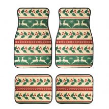 🥇ENERFERO-Alfombrilla de coche Navidad，Antideslizante, resistente y fácil de limpiar，Diseño festivo