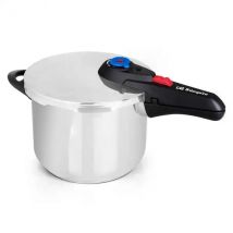 Orbegozo hp 8006 olla a presion de acero inoxidable 18/10 - capacidad 8 litros - cinco sistemas de seguridad - fondo termo difusor - apto para todo tipo de fuegos - preserva vitaminas y sabores