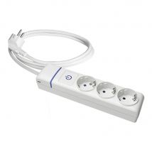 Base múltiple 3 tomas t/tl con interruptor luminoso. 1.5m de cable 8013pil solera