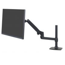 Ergotron Brazo para monitor LX Premium, soporte de escritorio para monitor único, se adapta a monitores de computadora planos curvos ultra anchos de hasta 34 pulgadas, 7 a 25 libras, VESA 75 x 75 mm