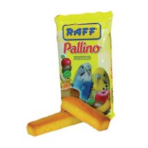 RAFF PALLINO FRUITS - 10 Unidades con 50 Bizcochos con huevo y frutas-kiwi, naranja, plástano y  manzana