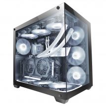 Mars Gaming MCV4, Torre Gaming Custom XXL E-ATX, Ventana Cristal Templado Lateral y Frontal Sin