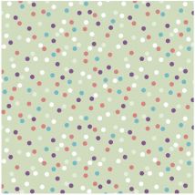 Bobina de papel de regalo 62cm x 80m puntos claros (ln2001-j)