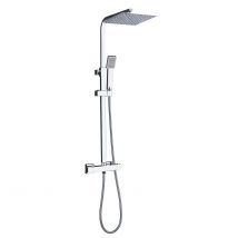 AICA Columna Ducha Alcachofa de ducha con Termostato 80-120cm