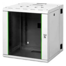 DIGITUS Armario de Red, Rack de 19 Pulgadas, 12U, Montaje en Pared, Giratorio, Capacidad de Carga 100 kg, Serie Unique, Gris