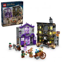 LEGO 76439 Harry Potter: Ollivanders y Túnicas de Madame Malkin, Set de Construcción del Callejón Diagon con Detalles Icónicos, Perfecto para Fans de la Magia y el Mundo de Harry Potter