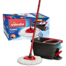 VILEDA Turbo Smart set de limpieza con fregona completa + cubo con escurridor