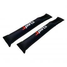 Enerfero Relleno coche Almohadilla Relleno para Coche|Diseño Sport|Color Negro|2Pcs|Ranura Para Espacio De Asiento 2 Pcs Para Coche Universal. ESPACIO DEL ASIENTO(024227)