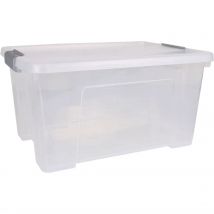 Dem - Caja de Almacenaje 20L Kira - Espaciosa y Resistente - Organizadora Apilable